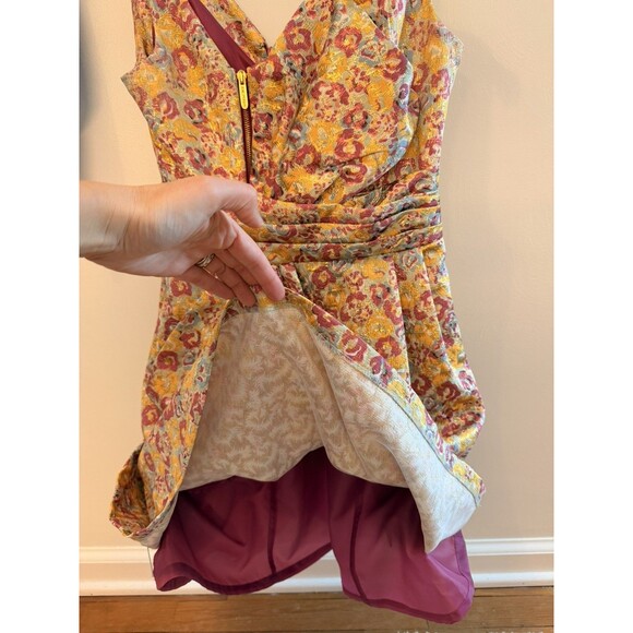 Zac Posen For Target Floral Sleeveless Brocade Mini Dress Size 5 - Picture 3 of 12